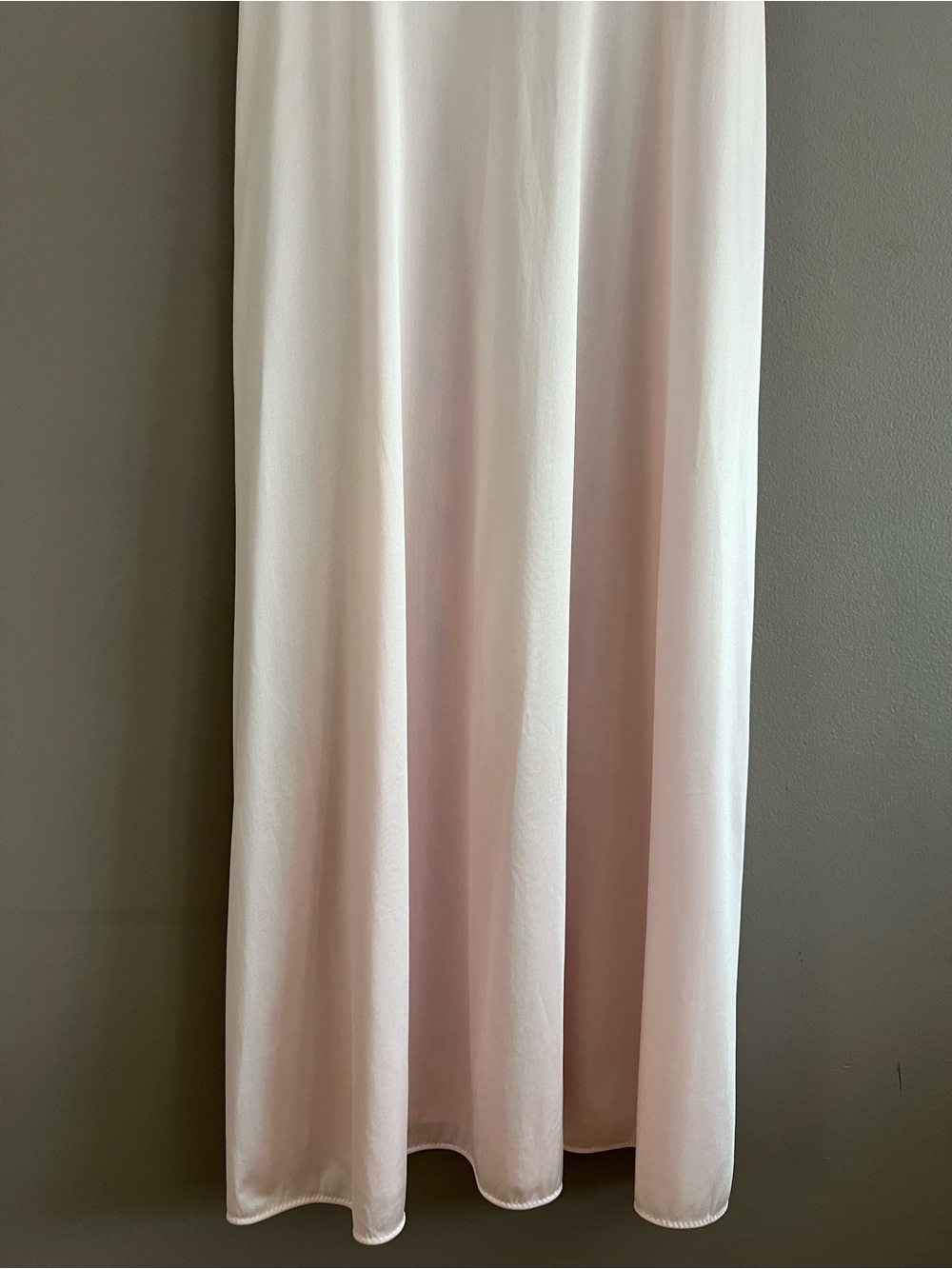 Vtg JC Penny Nightgown Women Large Pink Long Dress Lace Babydoll Coquette USA - Picture 7 of 14